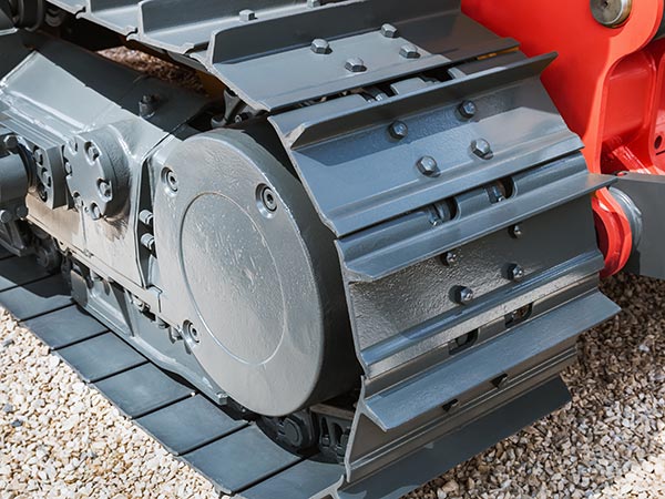 crawler tracks hydraulics on a tractor or excavator